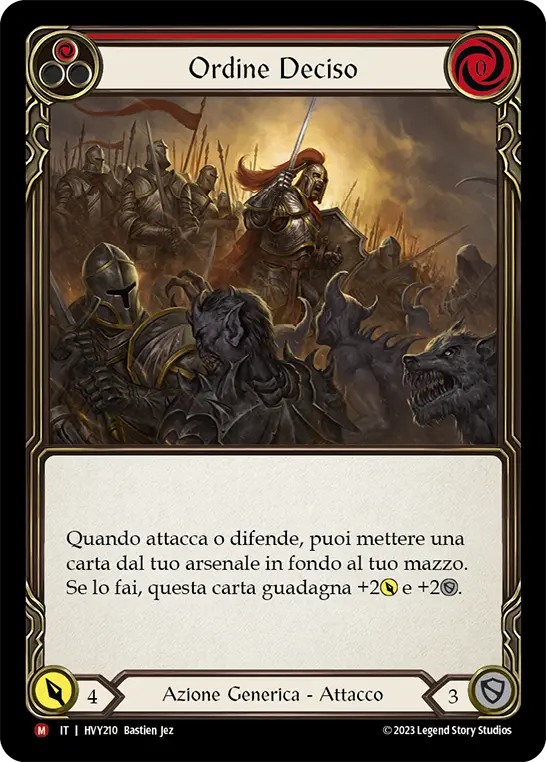Card: Standing Order (red)