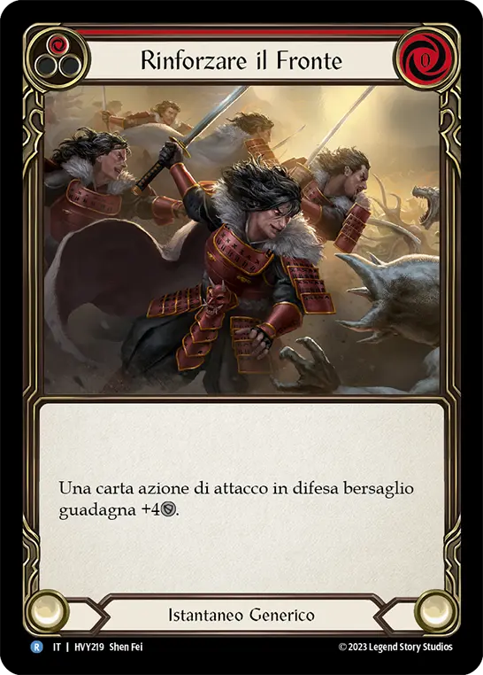 Card: Reinforce the Line (red)