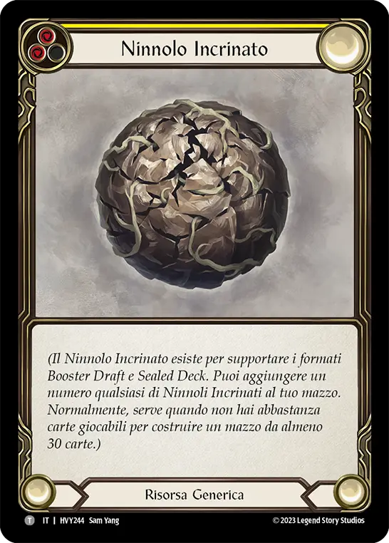 Card: Cracked Bauble (yel)