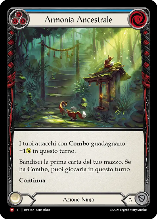 Card: Ancestral Harmony (blu)