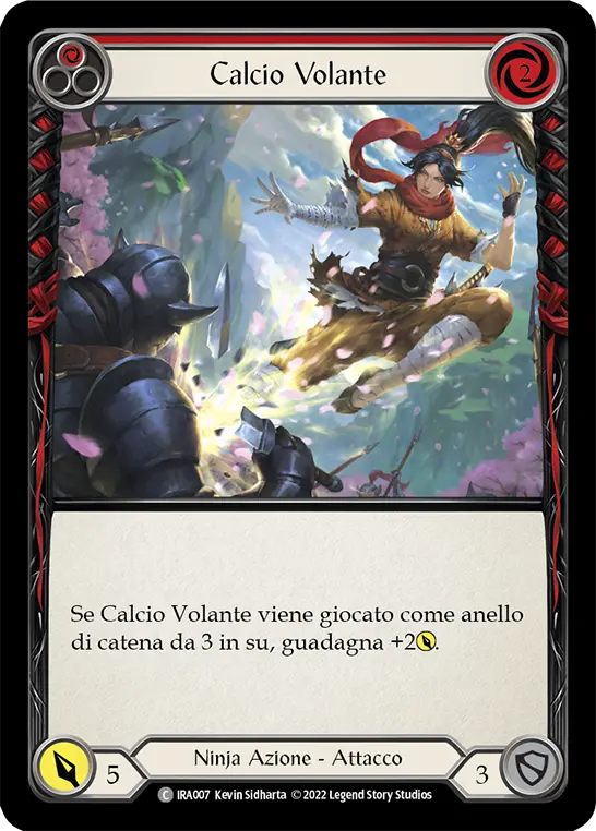 Card: Flying Kick (red)