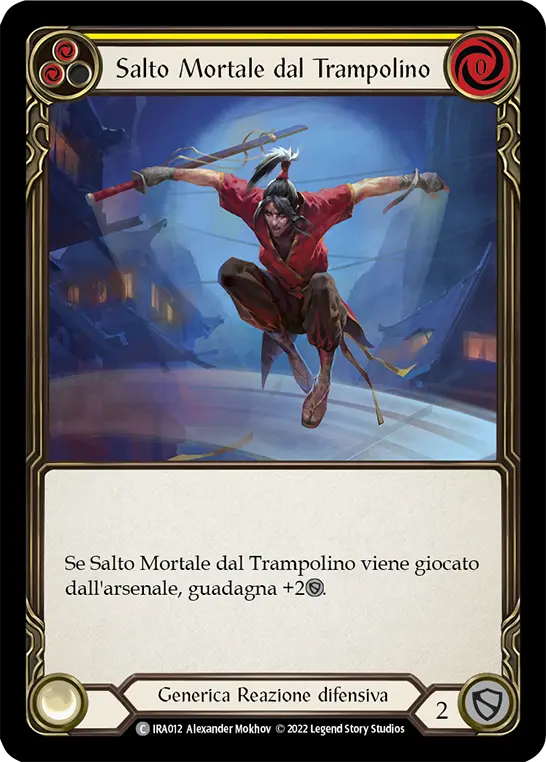 Card: Springboard Somersault (yel)