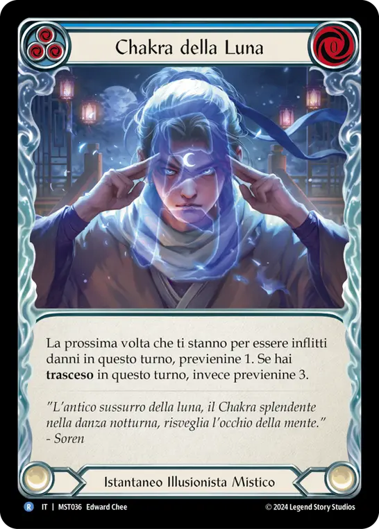 Card: Moon Chakra (blu)