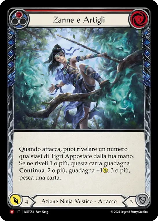 Card: Tooth and Claw (red)