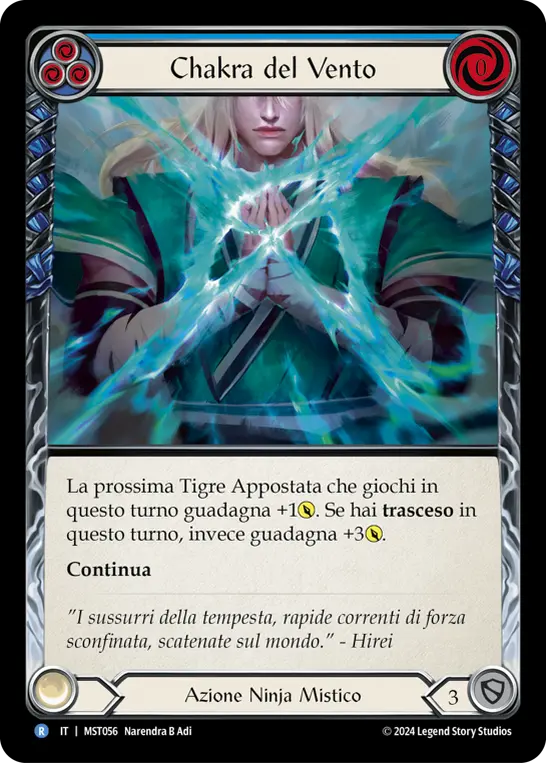 Card: Wind Chakra (blu)