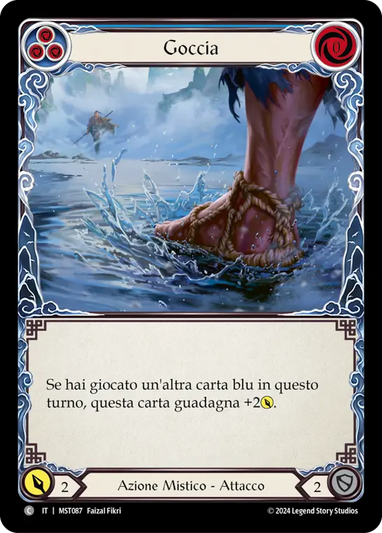 Card: Droplet (blu)
