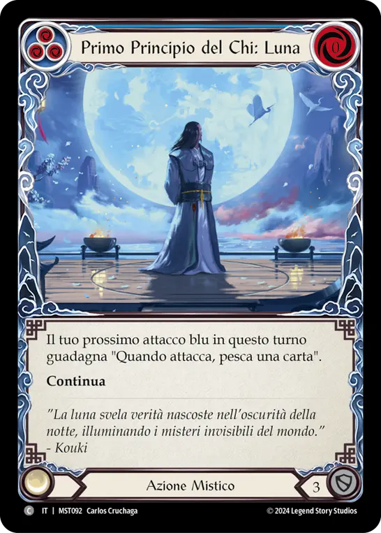 Card: First Tenet of Chi: Moon (blu)
