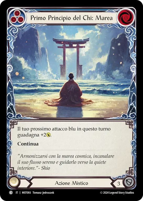 Card: First Tenet of Chi: Tide (blu)