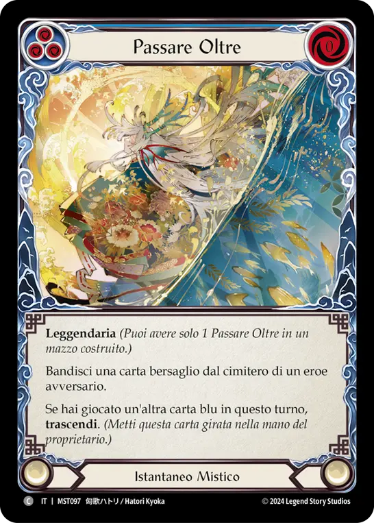 Card: Pass Over (blu)