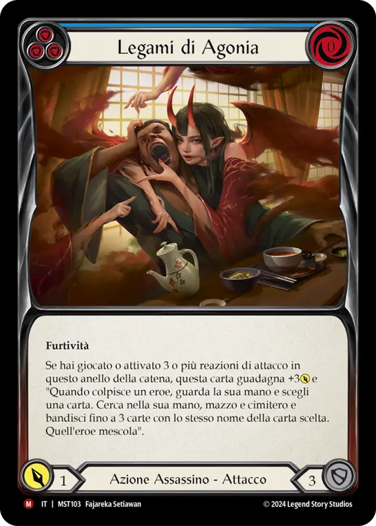 Card: Bonds of Agony (blu)