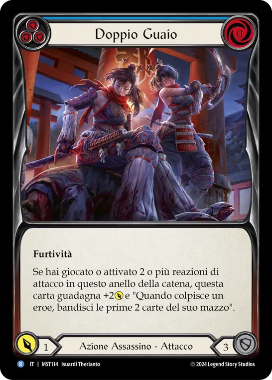 Card: Double Trouble (blu)