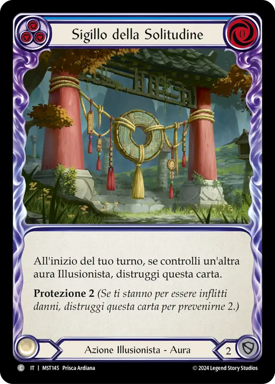 Card: Sigil of Solitude (blu)