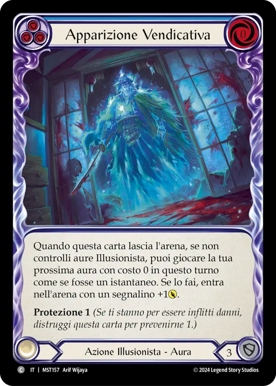 Card: Vengeful Apparition (blu)