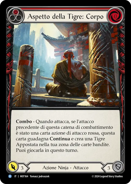 Card: Aspect of Tiger: Body (red)