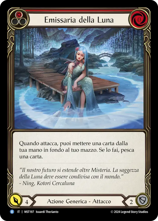Card: Emissary of Moon (red)