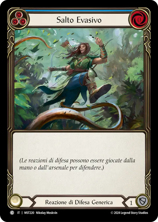 Card: Evasive Leap (blu)
