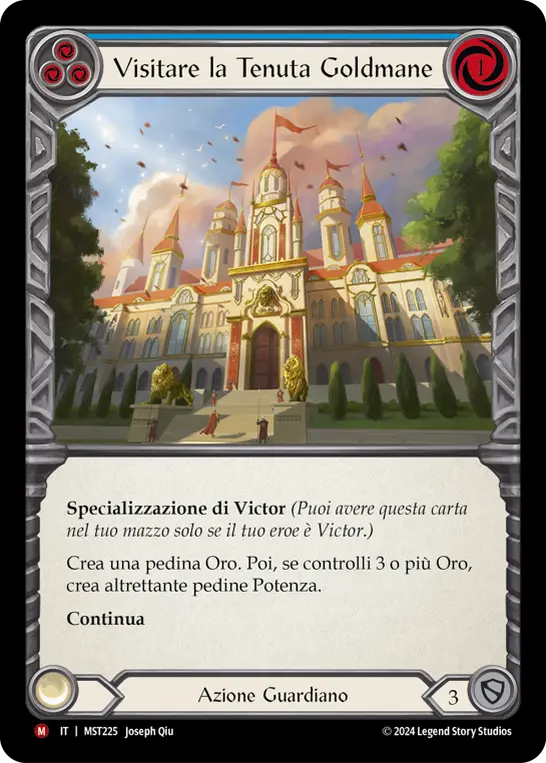 Card: Visit Goldmane Estate (blu)