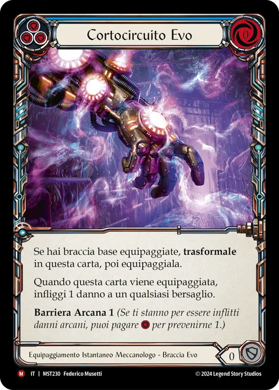 Card: Evo Shortcircuit (blu)