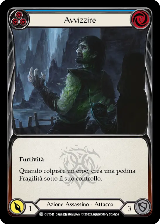 Card: Wither (blu)