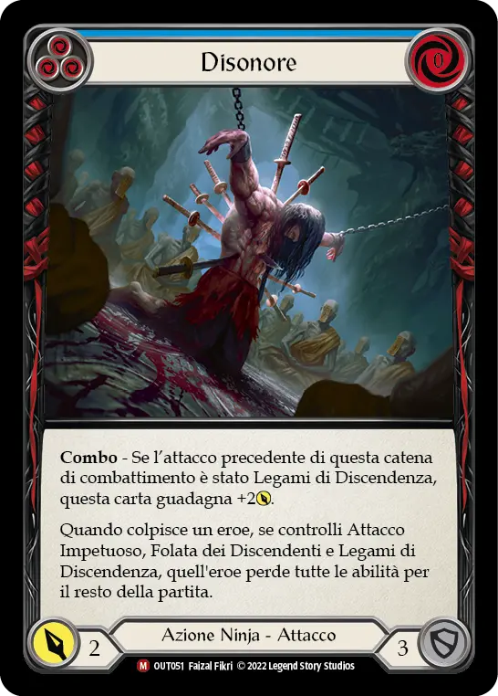 Card: Dishonor (blu)