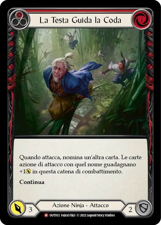 Card: Head Leads the Tail (red)