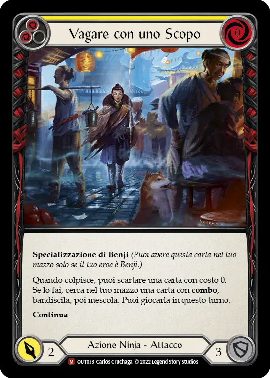 Card: Wander With Purpose (yel)