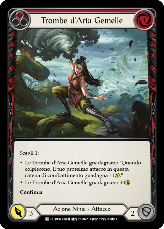 Card: Twin Twisters (red)