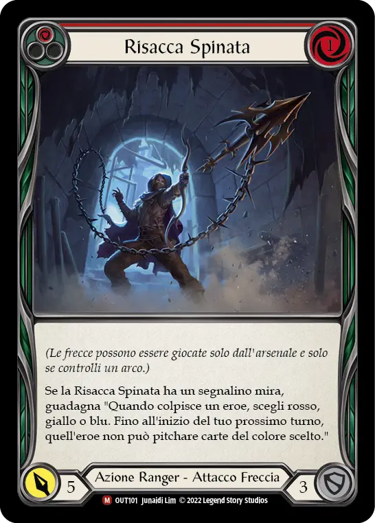 Card: Barbed Undertow (red)
