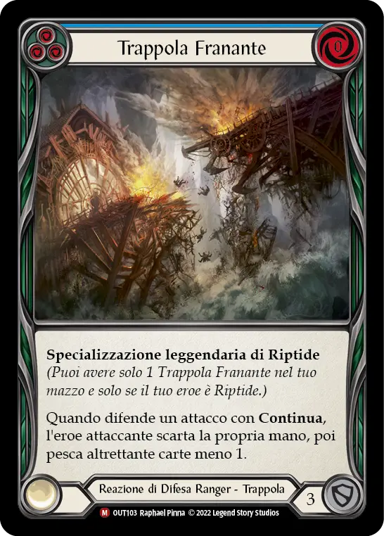 Card: Collapsing Trap (blu)