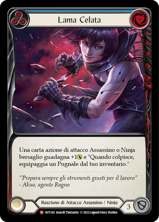 Card: Concealed Blade (blu)
