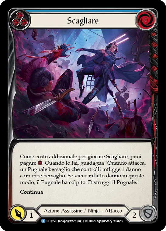 Card: Hurl (blu)