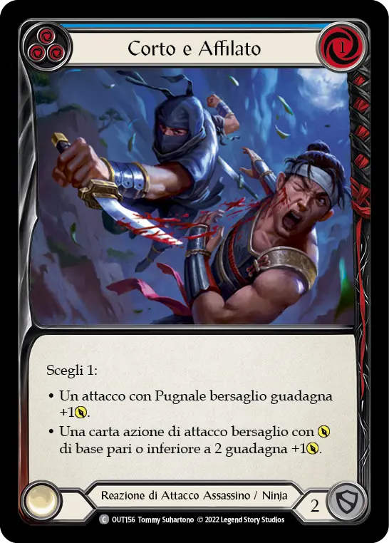 Card: Short and Sharp (blu)