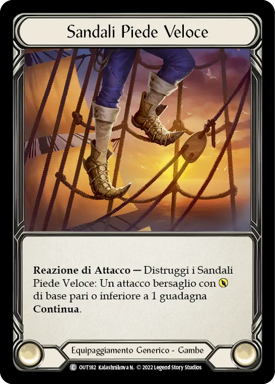 Card: Fleet Foot Sandals