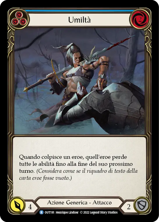 Card: Humble (blu)