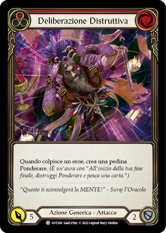 Card: Destructive Deliberation (red)