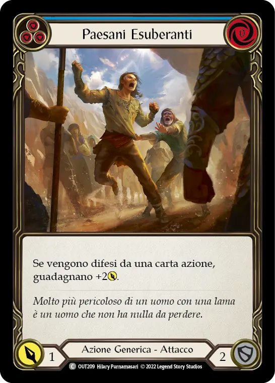 Card: Feisty Locals (blu)