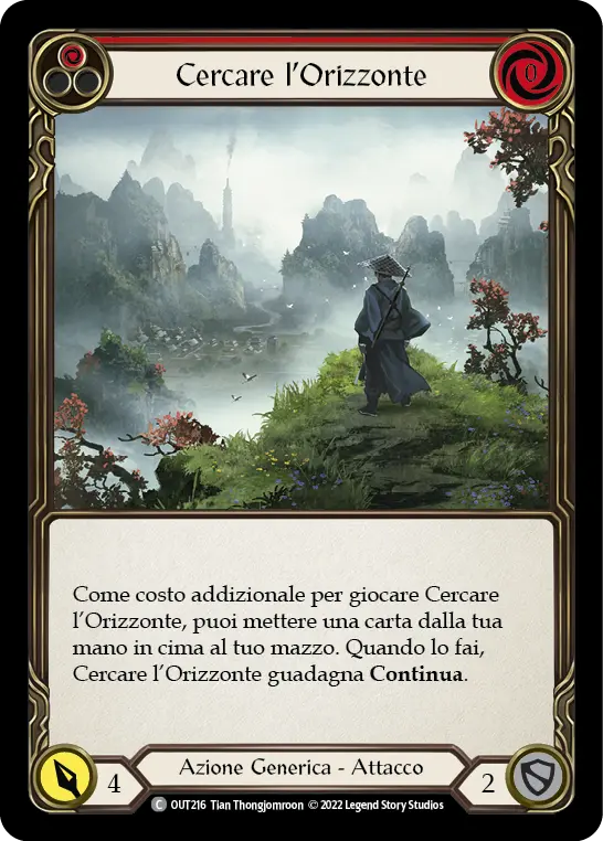 Card: Seek Horizon (red)