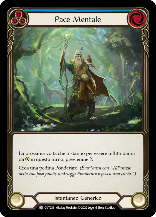 Card: Peace of Mind (blu)
