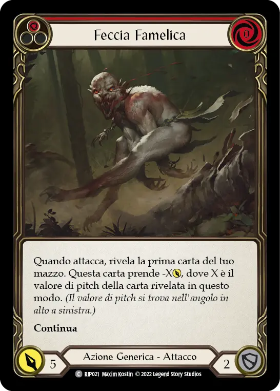 Card: Ravenous Rabble (red)