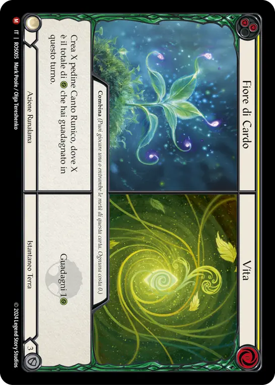 Card: Thistle Bloom||Life (yel)