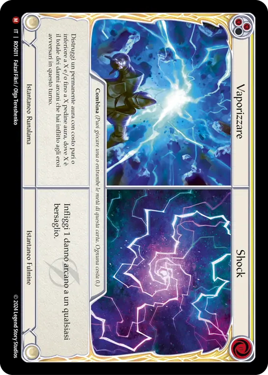 Card: Vaporize||Shock (yel)