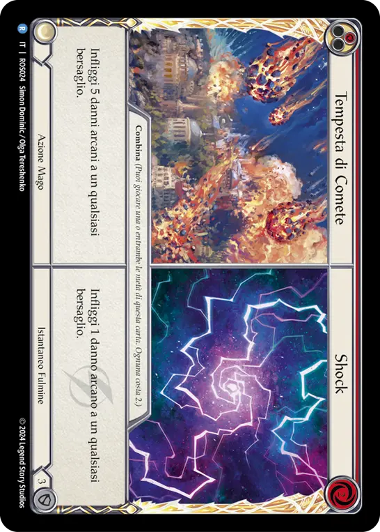 Card: Comet Storm||Shock (red)