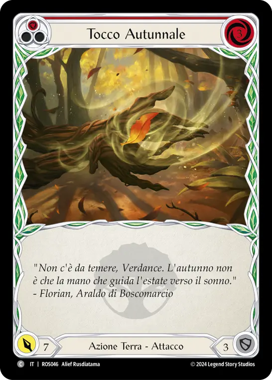 Card: Autumn's Touch (red)