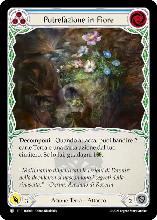 Card: Blossoming Decay (blu)