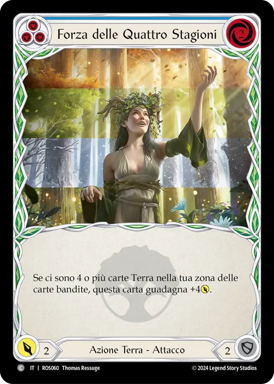 Card: Strength of Four Seasons (blu)