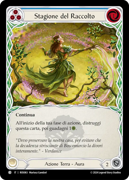 Card: Harvest Season (blu)