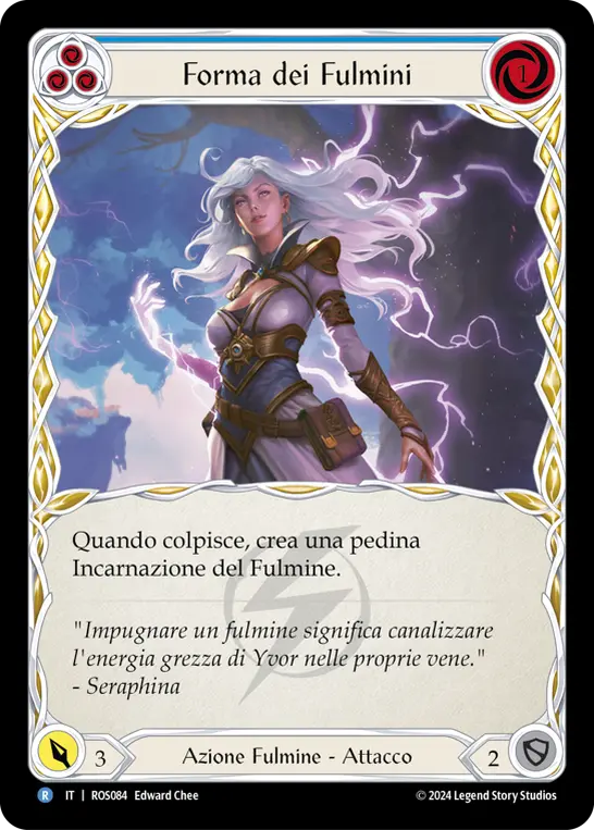 Card: Lightning Form (blu)