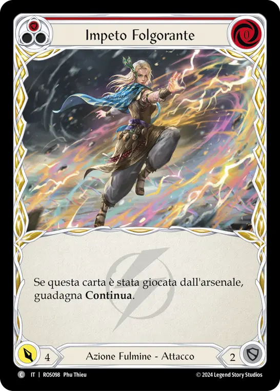 Card: Lightning Surge (red)