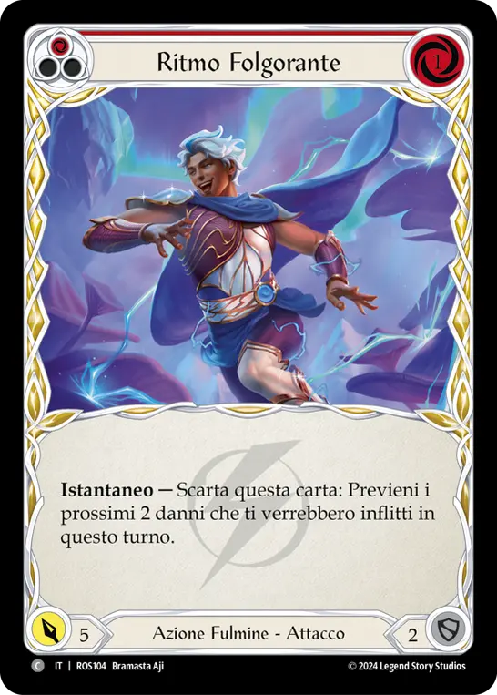 Card: Trip the Light Fantastic (red)