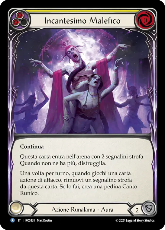 Card: Malefic Incantation (yel)